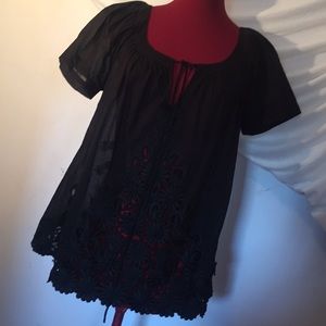 Black top. Cake